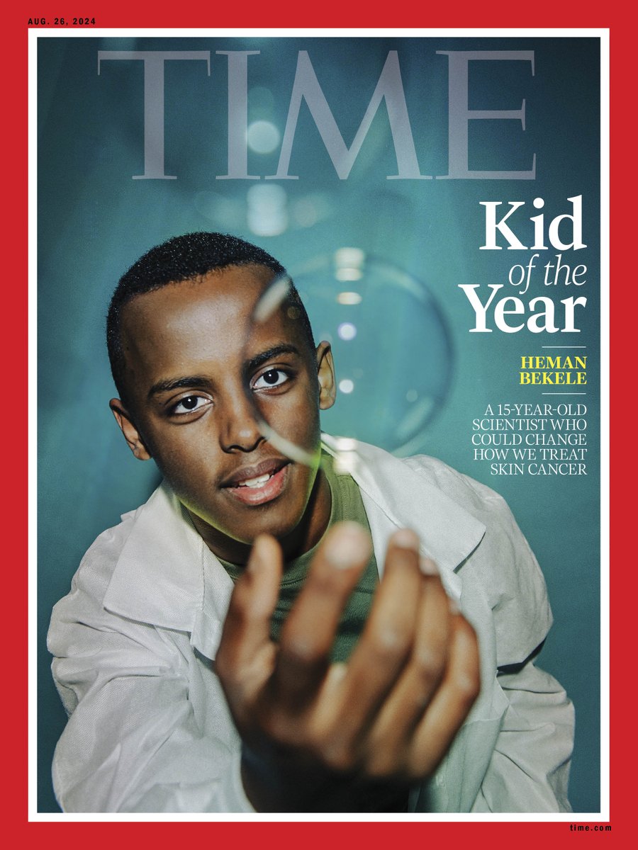 Introducing our Kid of the Year, Heman Bekele: The fifteen-year-old invented a soap that could one day treat, and even prevent, some skin cancers ti.me/3YFiQS6