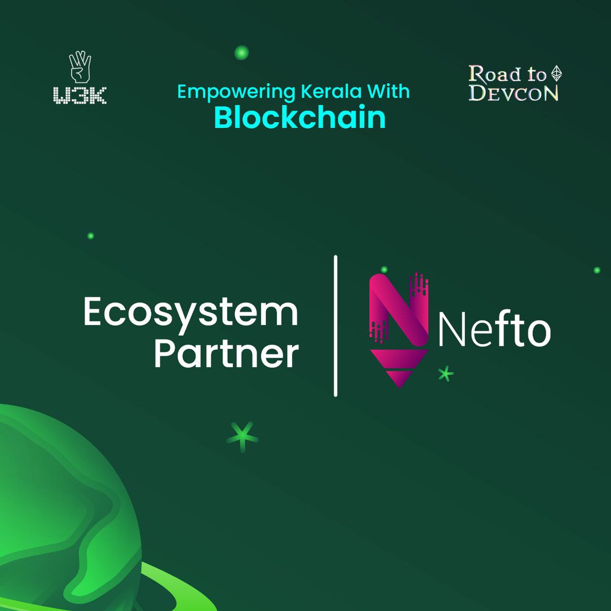 Announcing our Ecosystem Partner <a href="/0xnefto/">Nefto</a> 

With their expertise in Web3 community building, they have helped us cook up Empowering Kerala with Blockchain Conference. 

Stay tuned for more exciting initiatives.