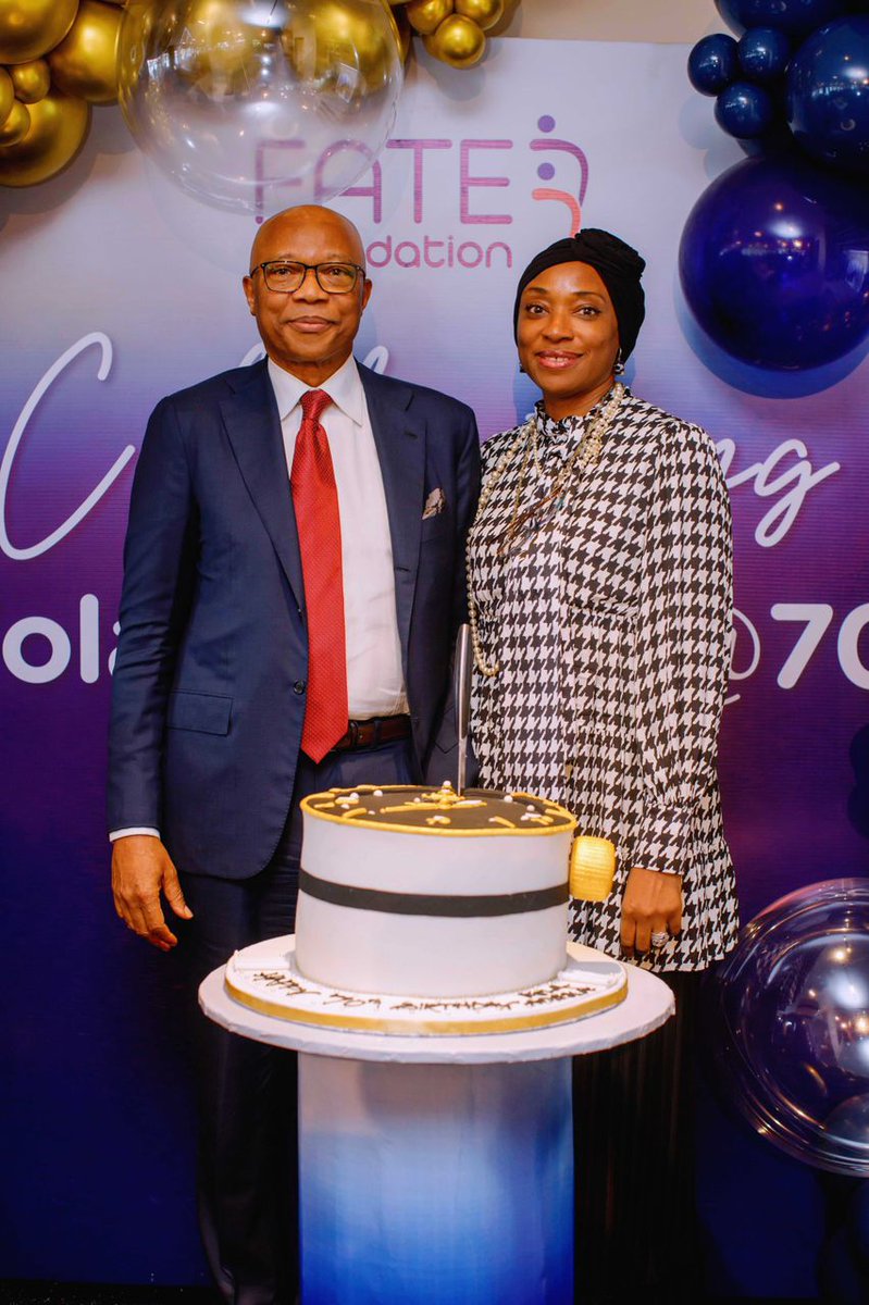 FATEFoundation's tweet photo. Celebrating a legend! Our Founder & Chairman @tfolaadeola turns 70!
We honored his remarkable legacy with a surprise party & special gifts.
Share your well wishes!
#FATEFoundation #FolaAdeola #Happy70th https://t.co/aR4vvtLfas