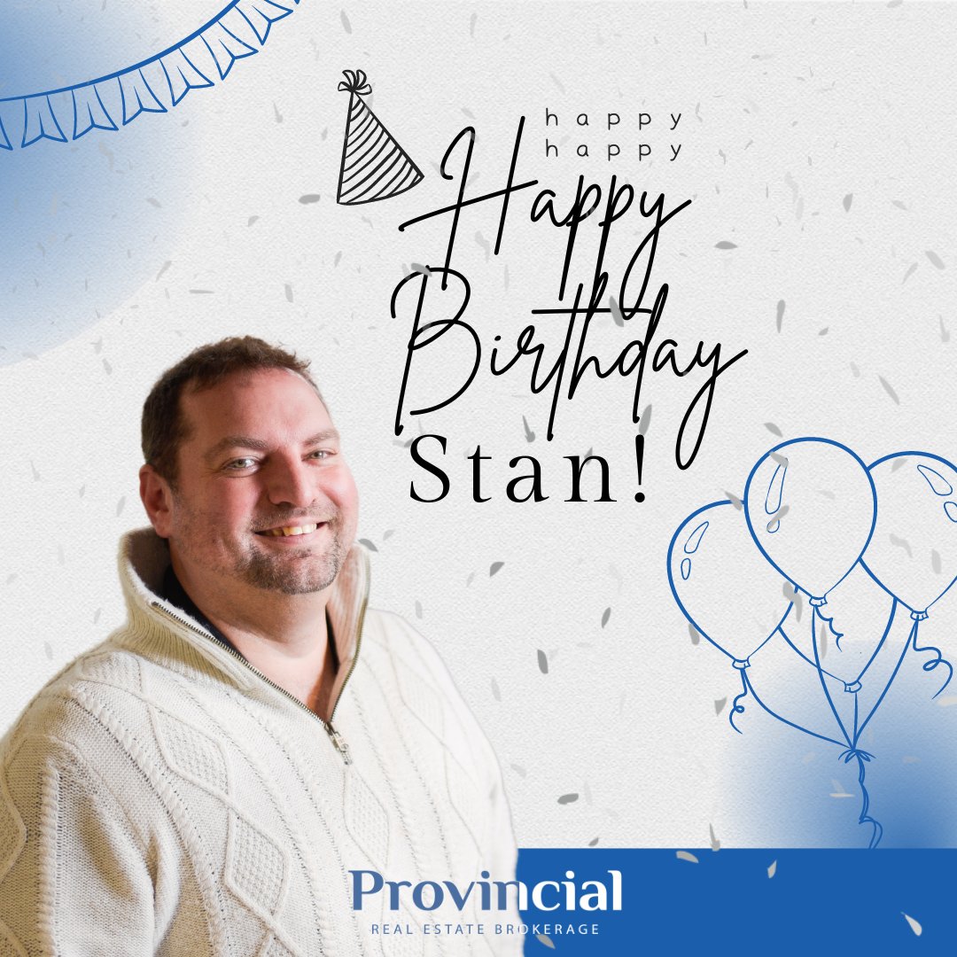 Prov_Realty's tweet image. 🥳Happy birthday to our Real Estate agent Stan Davis🎂! We hope today is one of the best🎁

#happybirthday #provincialrealty #listlocalforbestresults