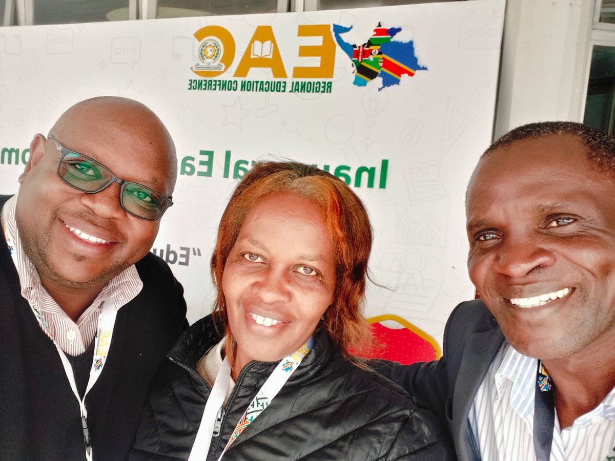 With Ann Ngatia, GPE Knowledge Innovation and Exchange (KIX) country lead and Kenya National Examination Council Deputy Director, and Joseph Washiongo the National Coordinator for Elimu Yetu Coalition Kenya at the #EACEducationConference.

#EducationForAll #EACREC2024