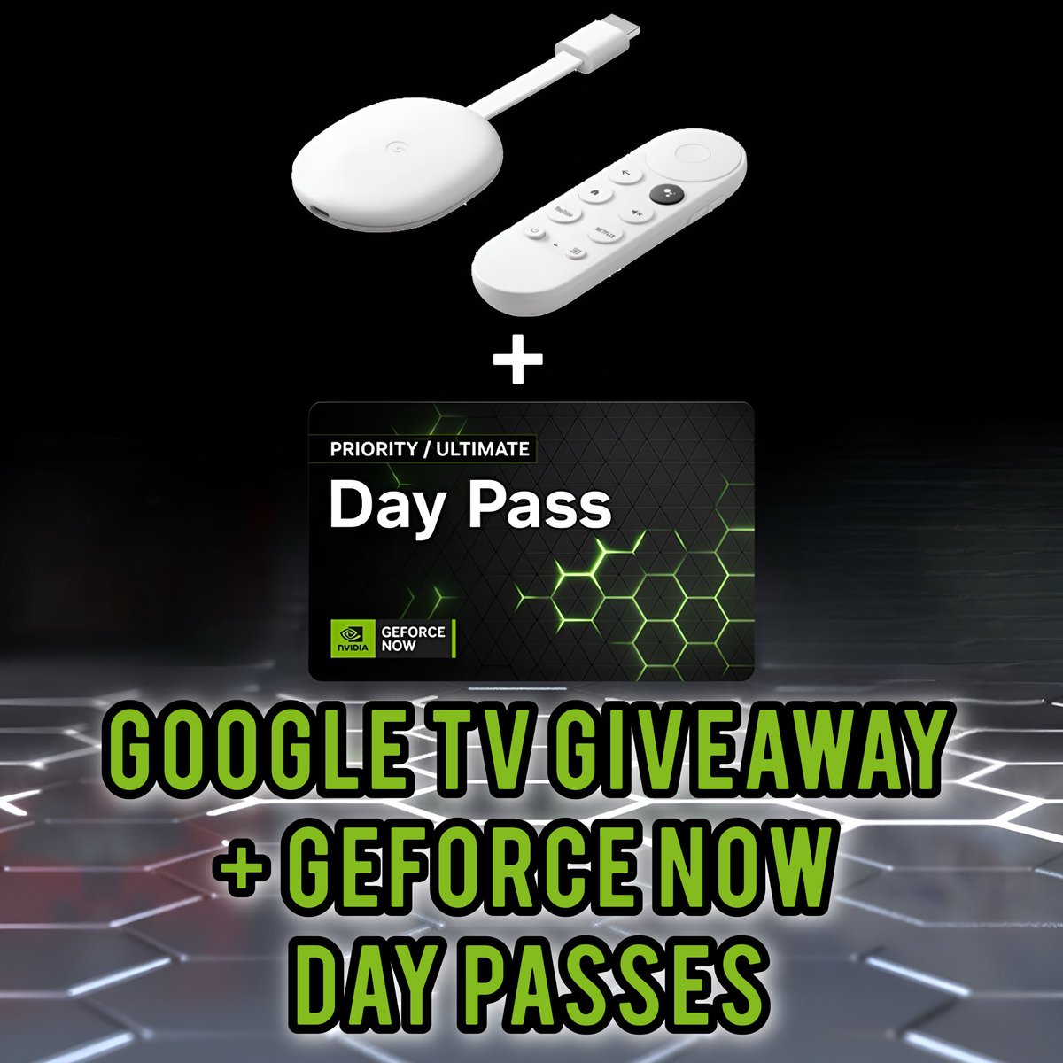 GhostStrats's tweet photo. ☁️🎮 Cloud Gaming Giveaway! 🎮☁️

One lucky winner will receive a Google TV and a GFN Day Pass, while three additional winners will get a 1-day pass each! Thanks to cloud gaming, you can take your console on the go!
To enter, follow, like, and share this post.
#CloudGaming https://t.co/q6spYJgdlb