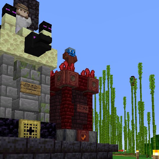 wiredestroyer's tweet photo. Nothing to see here, just some statues and bamboo growing in the background... 😉
#BlockBreakingSMP #wiredestroyer #minecraft https://t.co/CcWGNwaSSd
