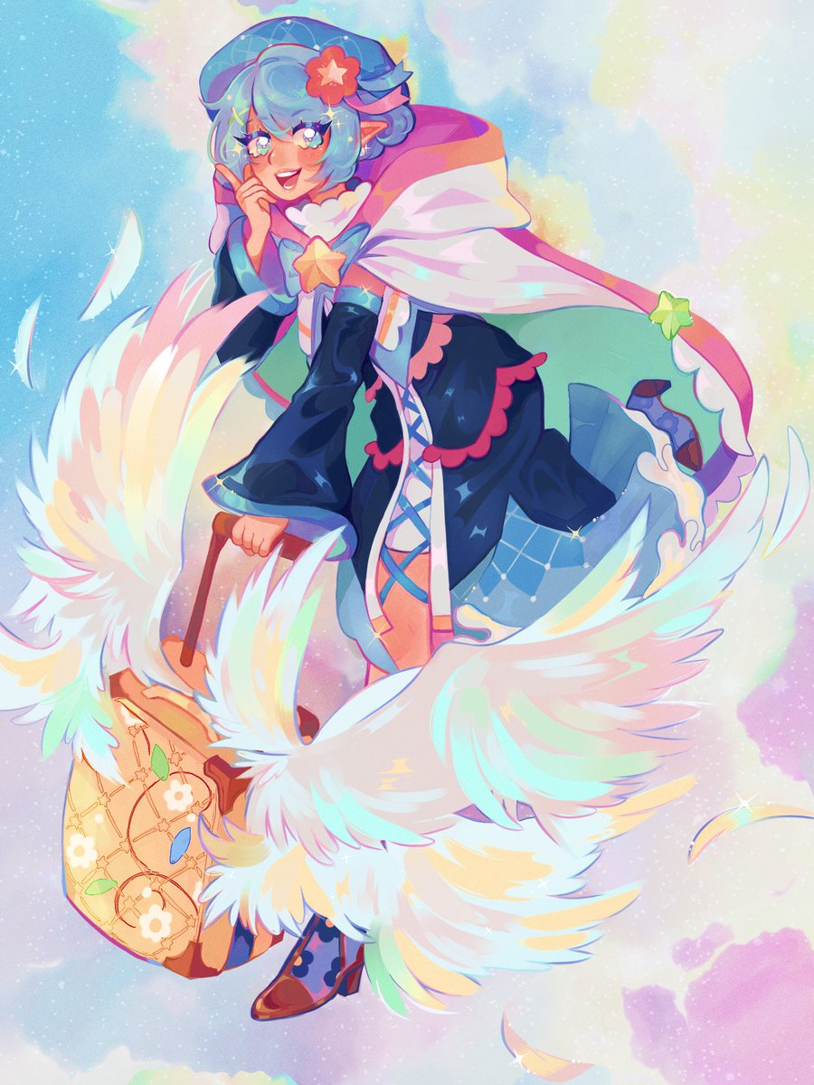 evilstep_art's tweet photo. commission for @cafeaolait 🪽✨ https://t.co/xxTIZ7U6JS