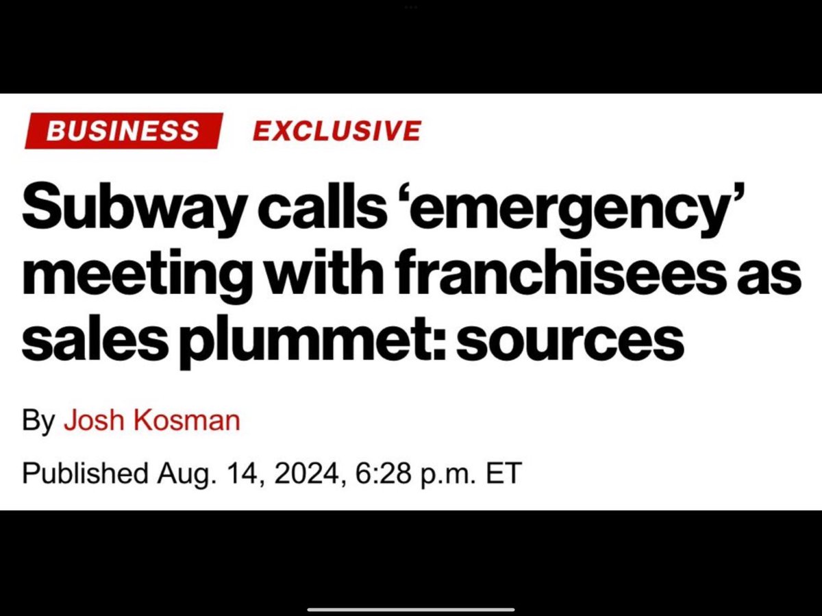 RealRossRight's tweet photo. 🚨🚨BREAKING: The consumer’s wallet. 🚨🚨
A $12 dollar foot long doesn’t have the same ring too it as $5 dollar… 📈
#SaveUsTrump #Arizona #Georgia #Pennsylvania #Wisconsin #Michigan #Voters #Trump2024 #Election
⬇️ ⬇️ Kamala = Inflation gone Wild. ⬇️ ⬇️ https://t.co/JxefWRXdhb