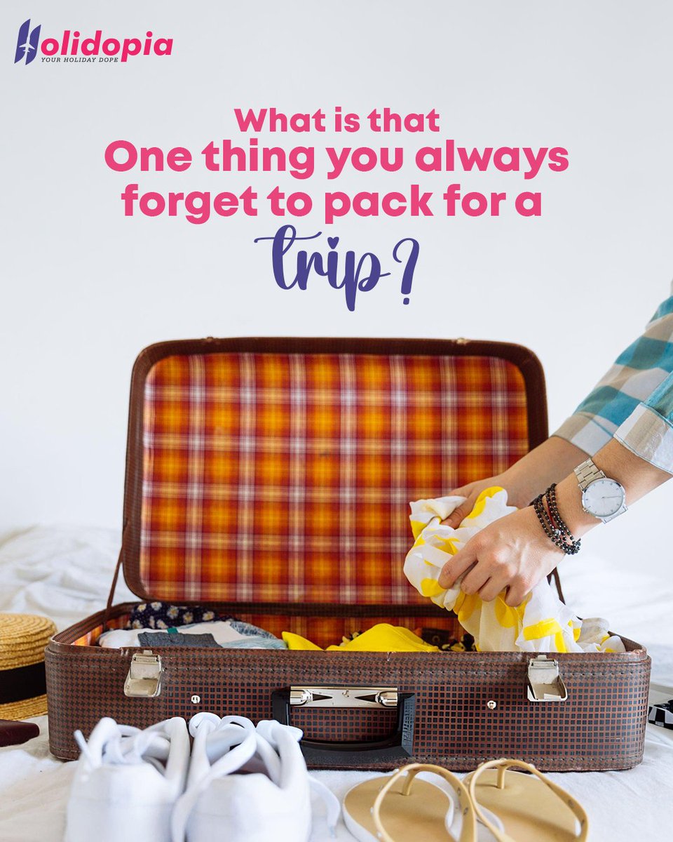 holidopia's tweet image. 😍 It happens to the best of us! Whether it's your charger, a toothbrush, or that one essential outfit, there's always something left behind. 🙈
.
.
.
#TravelEssentials #PackingFails #TravelTips #TravelGoald #TravelWithEase #Holidays #Tour #Trips #Holidopia