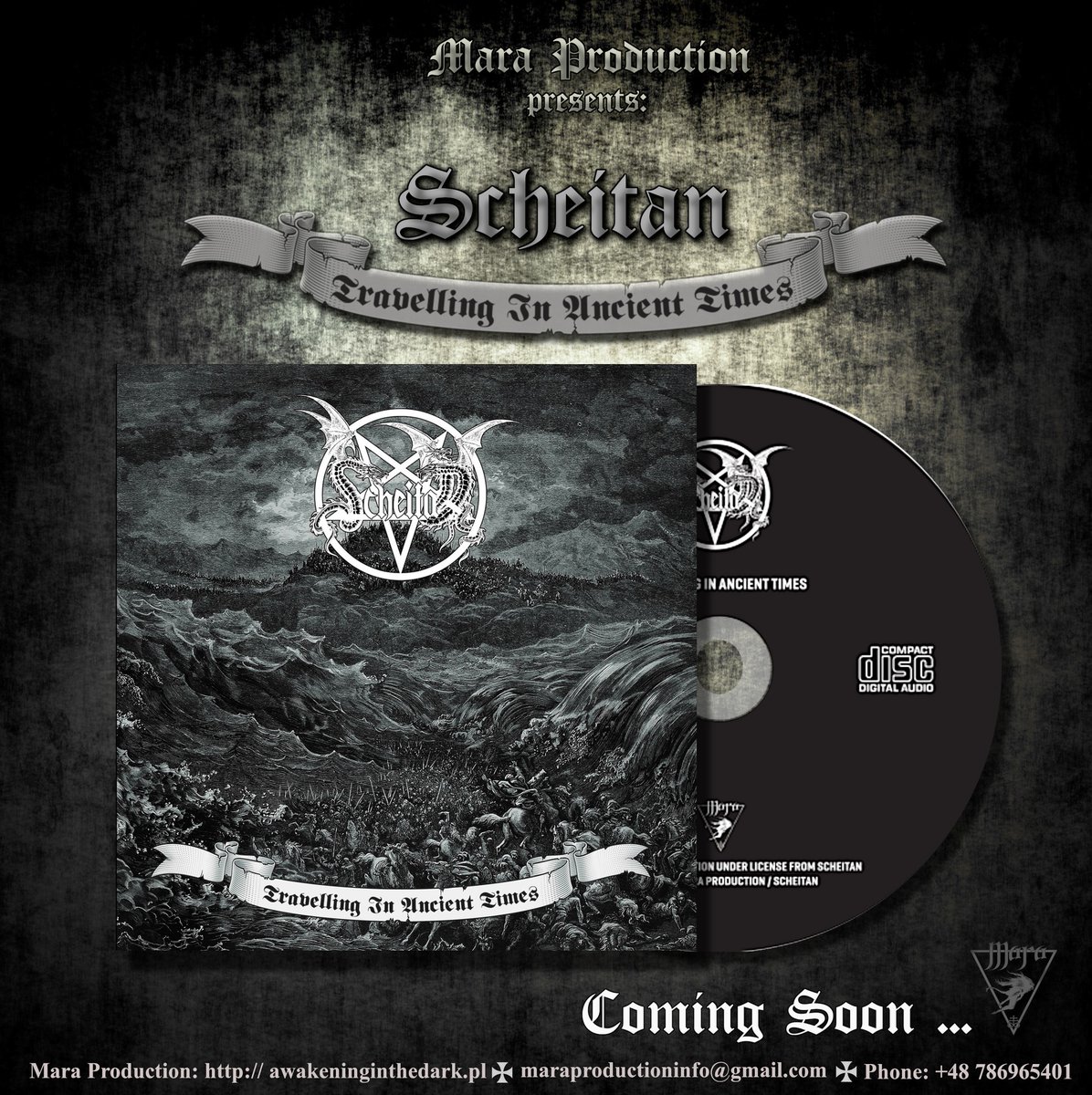 production_mara's tweet photo. 📷Mara Production presents:
📷Scheitan "Travelling in Ancient Times "
📷Re-edition of the 1996 album
📷COMING SOON...
📷STORE: https://t.co/UHNKgdon3f

#maraproduction #scheitan #maraproductionrecording#awakeninginthedarkpl #TravellinginAncientTimes #metalheads #blackmetal https://t.co/Q4UIP2e7LL