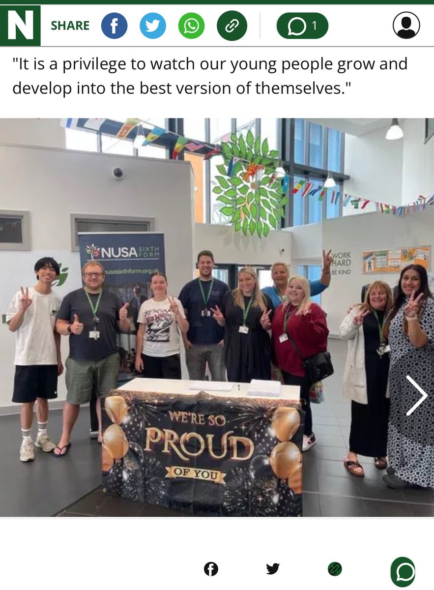 We made the <a href="/NottinghamPost/">Nottingham Post</a> in the best way ✨😮‍💨 #WeCooking #GrownAtNUSA #AlevelResults2024 #DestinationsGalore #TeamNUSA <a href="/NUSASixthForm/">NUSA Sixth Form</a> 😮‍💨🔥