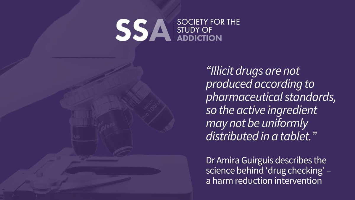 Society for the Study of Addiction (@ssa_addiction) on Twitter photo From the archive: <a href="/amiraguirguis1/">Amira Guirguis, PhD</a> answers questions about the first Home Office-licensed drug checking intervention, set inside a community substance use service in Somerset tinyurl.com/yck4y76n From the archive: <a href="/amiraguirguis1/">Amira Guirguis, PhD</a> answers questions about the first Home Office-licensed drug checking intervention, set inside a community substance use service in Somerset tinyurl.com/yck4y76n