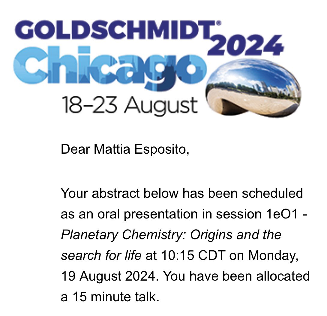 mattiaesp_'s tweet photo. Almost ready! Can’t wait to be in Chicago and meet all the incredible experts that will be present! #Goldschmidt24 #geochemistry #space #astrobiology #giovannellilab https://t.co/F1QNuK4Lpt