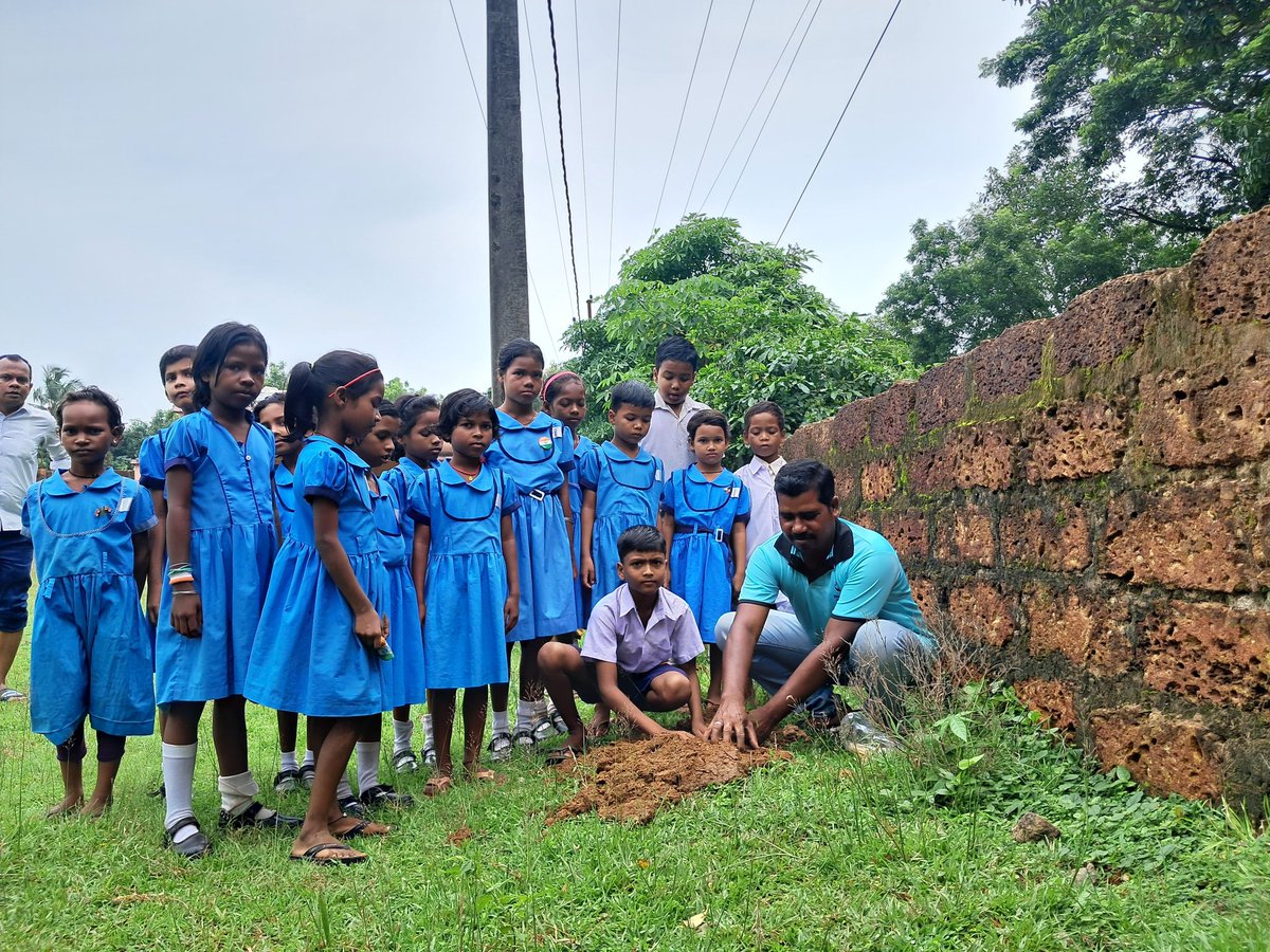 Plantation programme @ Pithakhia primary school, Gurudijhatia Cuttack on 15 August 2024.