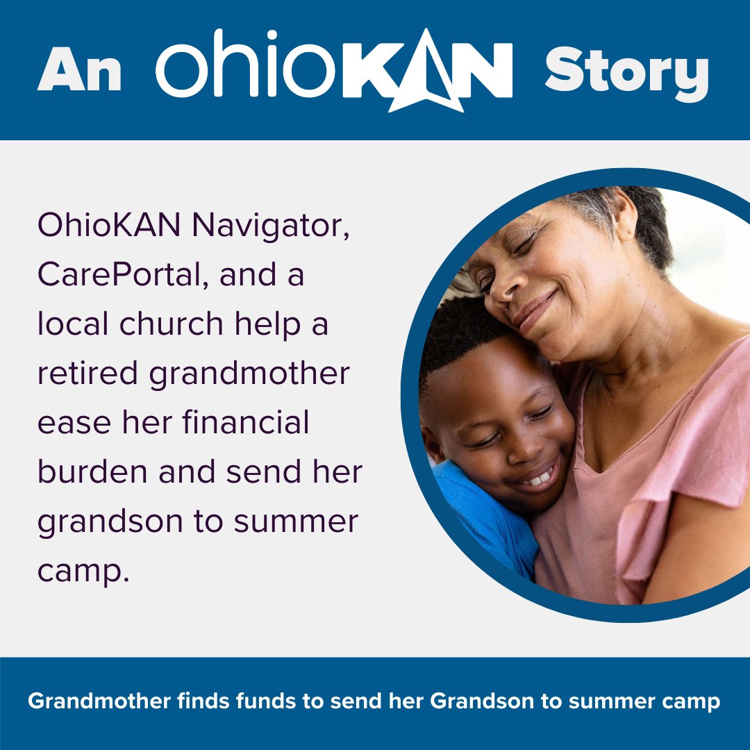 Kinnect_org's tweet image. Experience the power of community support in this heartwarming OhioKAN story! 

See how our OhioKAN Navigator helped a retired grandmother secure the funds to send her grandson to summer camp.

For the full story, click the link below:
kinnect.org/grandmother-fi…

#ohiokan
#kinnect