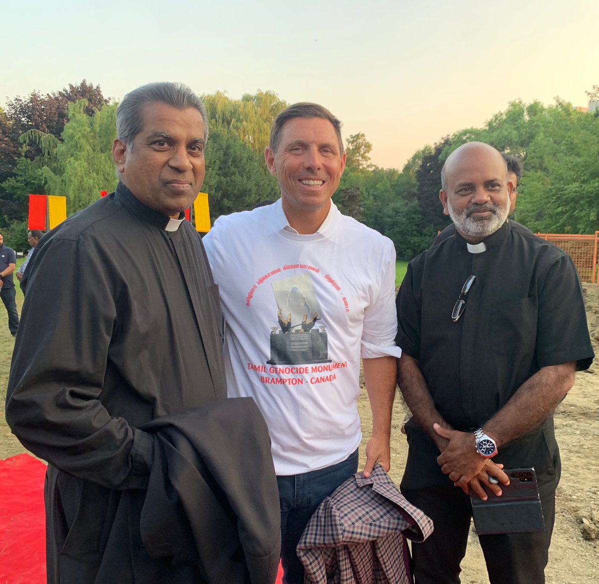 Proud to mark the beginning of the construction of the Tamil Genocide Monument in Brampton. 

Thank you to <a href="/ncctonline/">NCCT</a>, the Brampton Tamil Association and the Brampton Tamil Seniors Association for this beautiful initiative to remember the over 100,000 victims of the Tamil