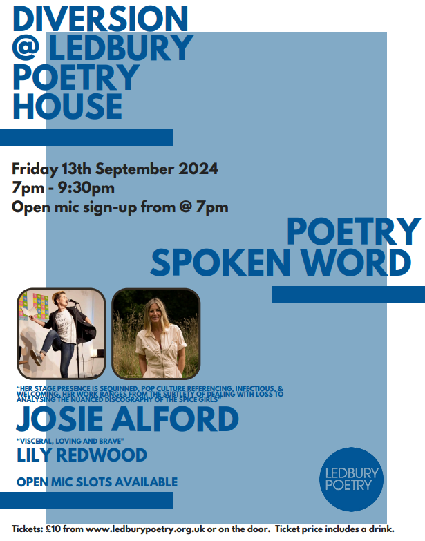 Ledbury Poetry (@ledburypoetry) on Twitter photo Diversion@ledburypoetryhouse is back!!! Bk yr tkt here: ledburypoetry.org.uk/home/whats-on/
<a href="/writingwestmids/">WritingWestMidlands</a> <a href="/JosieAlfordPoet/">Josie Alford</a> @lilyredwoodpoet <a href="/LedburyReporter/">Ledbury Reporter</a> Diversion@ledburypoetryhouse is back!!! Bk yr tkt here: ledburypoetry.org.uk/home/whats-on/
<a href="/writingwestmids/">WritingWestMidlands</a> <a href="/JosieAlfordPoet/">Josie Alford</a> @lilyredwoodpoet <a href="/LedburyReporter/">Ledbury Reporter</a>