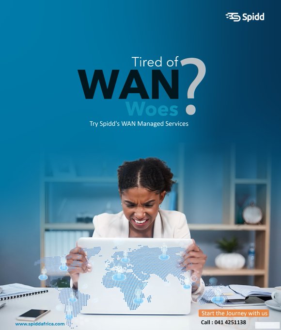 spiddafricaltd's tweet photo. Tired of WAN Woes? Try Spidd's WAN Managed Services!
Boost Performance & Reliability
✅Reduce Costs & Complexity
24/7 Support & Peace of Mind
Simplify your WAN & focus on what matters. #SpiddAfrica #WANManagement #ITSolutions https://t.co/9lhpan1o5J