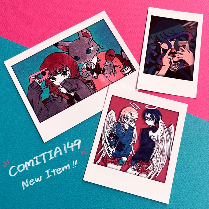 #COMITIA149 New Itemsチェキ風イラストカードをつくりました! 