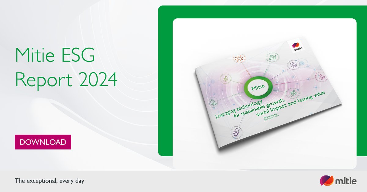 mitie's tweet image. Check out Mitie’s 2024 #ESG Report to discover how we created £289m of social value impact &amp;amp; how we’re performing against the five key pillars of our framework: Environment, Responsible Supply Chain, People, Community and Innovation.

Read here &amp;gt;  hubs.ly/Q02K7pkp0