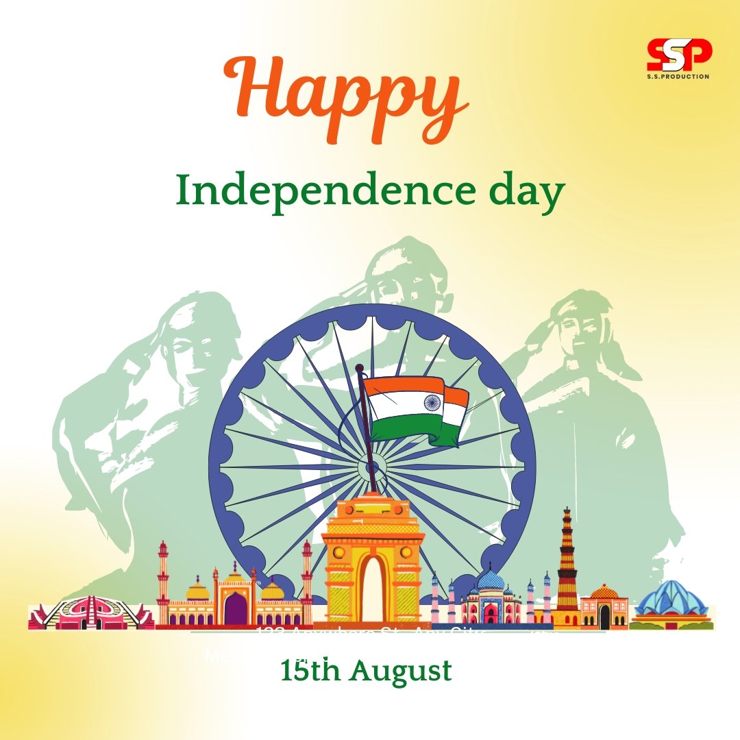 SSProduction17's tweet photo. Happy Independence Day....

#IndianIndependenceDay #IndipendenceDay #IndipendenceDay2024 https://t.co/nFvTUAN6hO