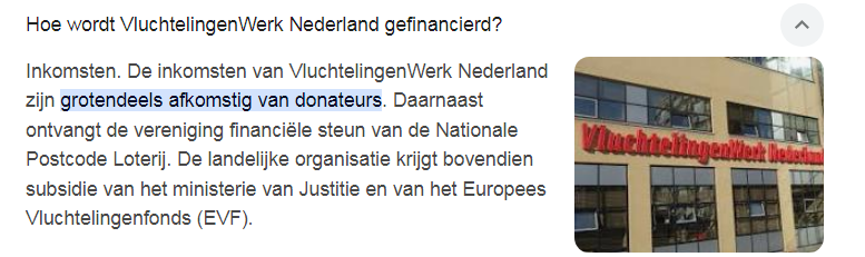 Mirjam152's tweet photo. Ik vroeg mij af hoe Vluchtelingenwerk gefinancierd wordt. Grotendeels door donateurs volgens Wiki. O ja? Jaarverslag: donateurs = ca. 10 miljoen. Belastinggeld? bijna 95 miljoen. 

Grotendeels door donateurs? Wat een onzin. 

Jaarverslag van 2023 btw. https://t.co/60FBIlacZd