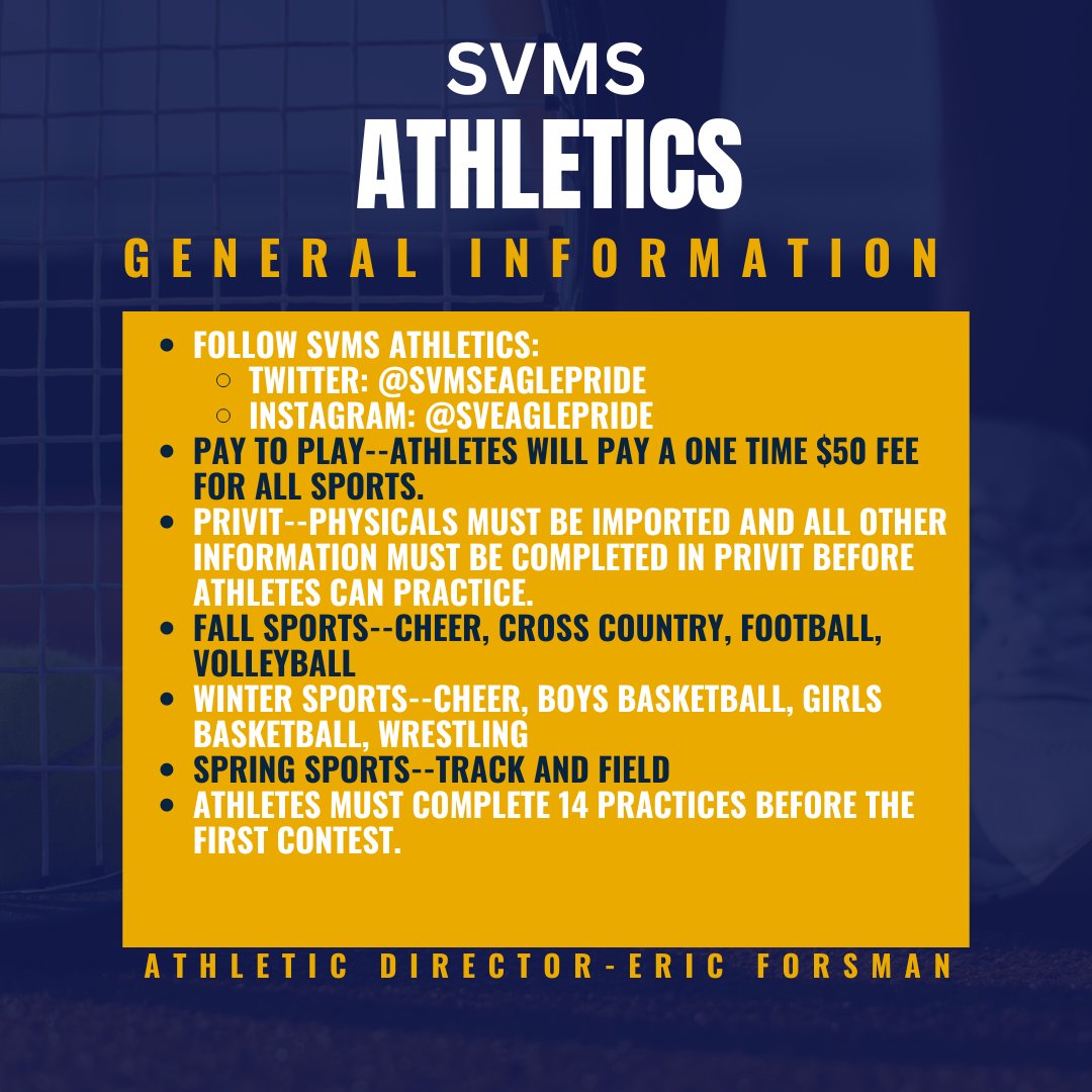 SVMS Athletics tweet media
