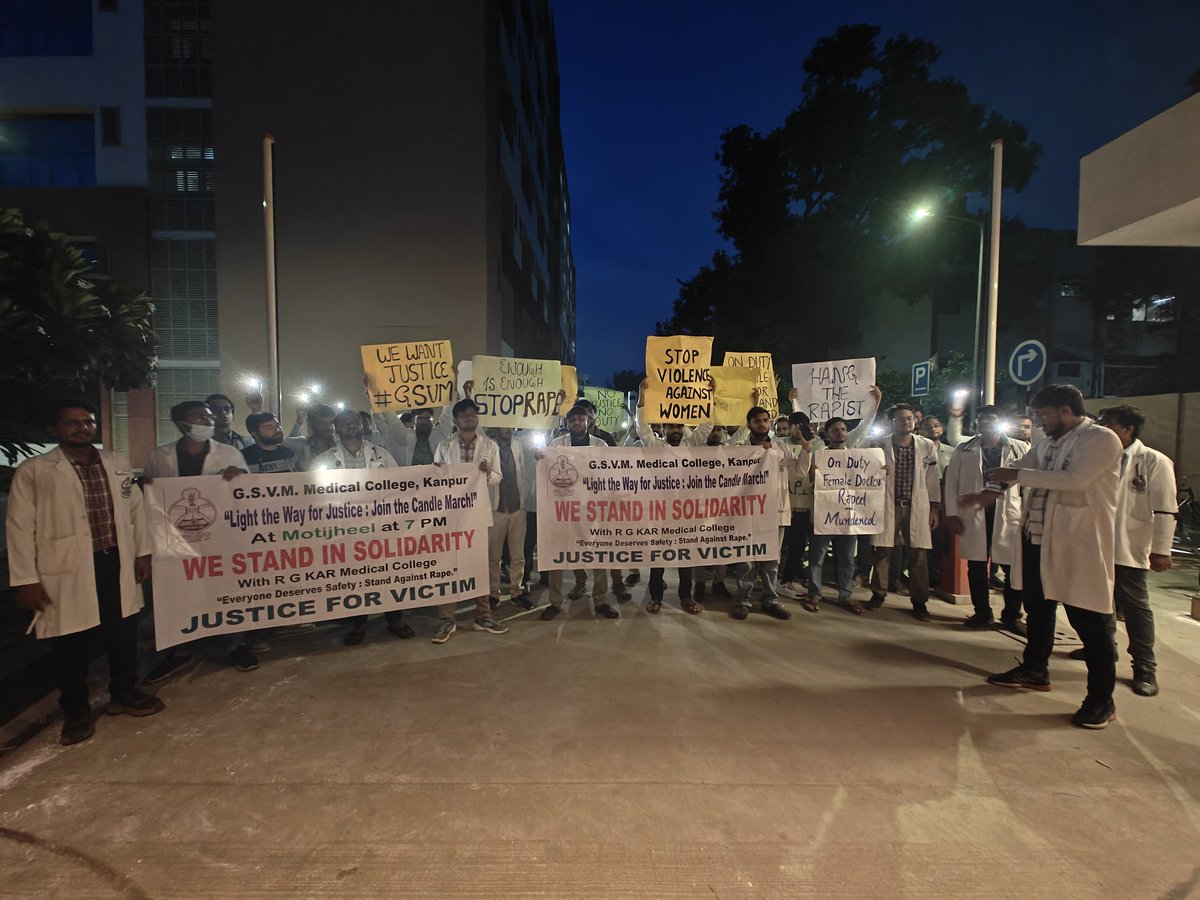 jistunique's tweet photo. @Gsvm_kanpur 
We stand in full support till justice 
#NowOrNever 
#Moumita_Debnath 
#KolkataDoctor https://t.co/EicURYGs0e