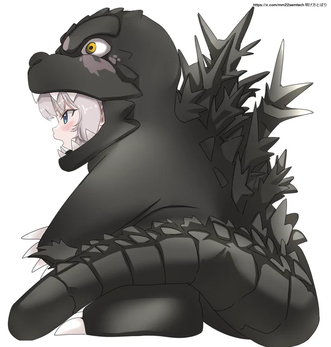 なぜか描いたマイゴジ着ぐるみロリエルフ 