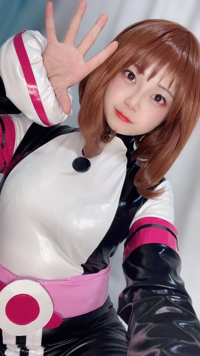 Cosplay／ヒロアカ 🎀ིྀ麗日お茶子🩷ྀི 練習中 #ヒロアカ #麗日お茶子
