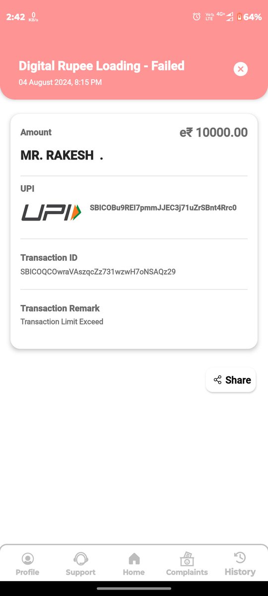 SwamiRakesh8's tweet photo. @TheOfficialSBI 
As pr trail mail I don't received any resolve for you so kindly revert back as soon as possible. I have made payment 4 August but not received my account and Sbi digital erupee wallet https://t.co/rMxVvxuCsA