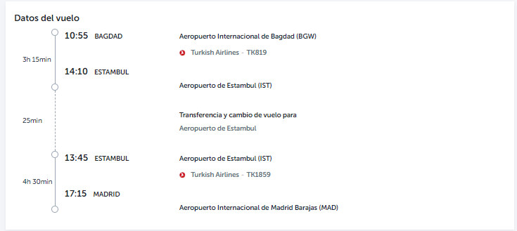 Javiloncho90's tweet photo. @TK_HelpDesk This is the problem, you only change the first trip for the delay https://t.co/dU8A45W11C