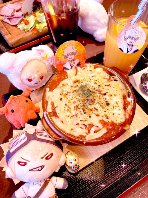 コラボってきました!パスタと肉すんごい美味しかった…!! 湯でお肌ツルツルになりました