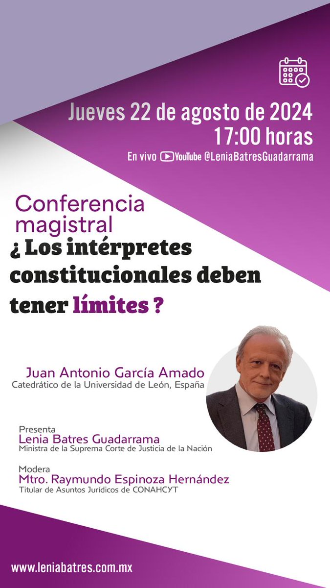 Creo que el próximo jueves, día 22 de agosto, nos vamos a divertir amigablemente. En la SCJN, Auditorio José María Iglesias, y en Youtube. Con afecto, sin piedad...