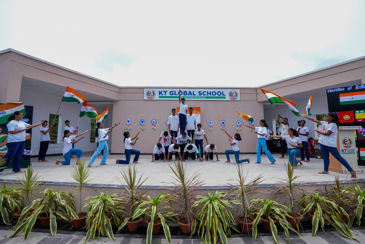 KTGlobalSchool's tweet photo. Our primary & senior students of KTGS put on a fantastic show for the Independence Day Celebration. Their performance included patriotic songs, dances, & impressive displays of karate & kickboxing, adding to the vibrant atmosphere of the event.
#IndependenceDayCelebration #KTGS https://t.co/KjW4zYapX5