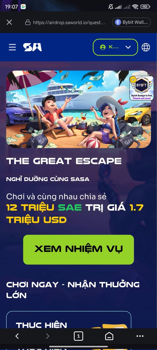 voluc01's tweet photo. https://t.co/3TlFojnKSR
 Dự án mới ae ơi nằm trong chương trình airdrop của bybit tổng thưởng 12tr SAE trị giá 1.7 tr đô quá khủng nhập mã mời: 
saworld_OYcMc2cE 
Để nhận 175k xEntropy thưởng vs 5% Tổng boost hk nhập là nịt nhé ae phần còn lại anh em tự check. https://t.co/YdyHad8D8N