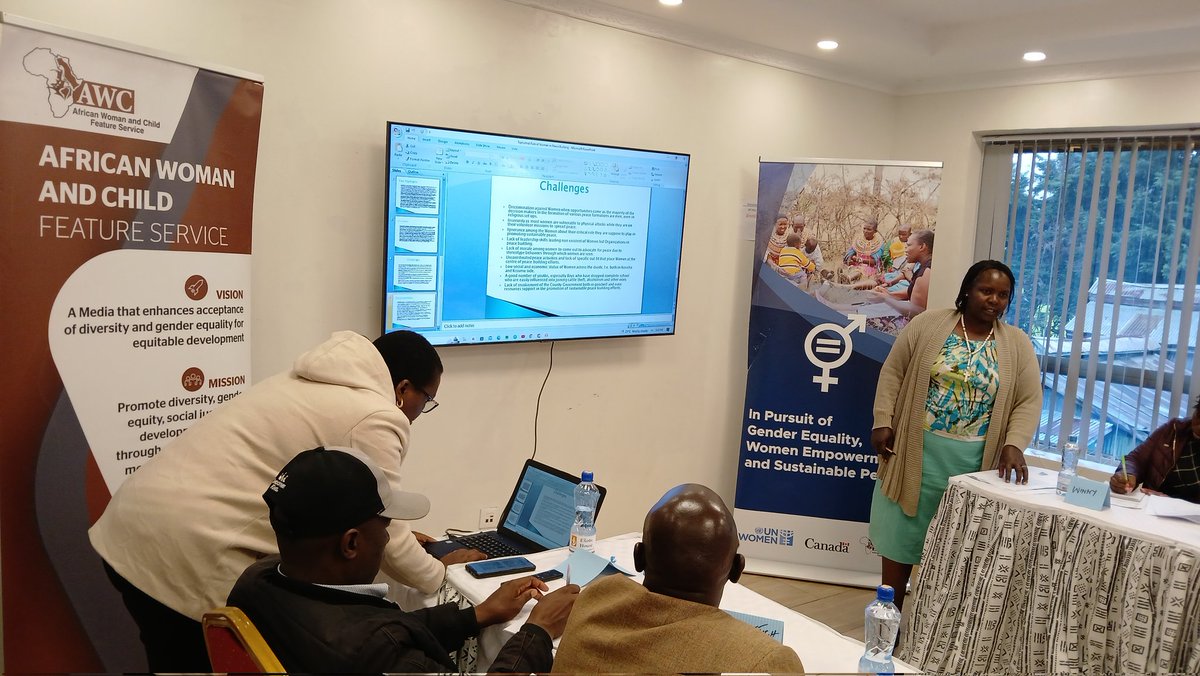 Experiences, challenges, and opportunities of women in peace building and conflict resolutions- Views of a woman peace actor.
Afternoon session with Caroline Cherotich- Secretary, Cross Border Committee. <a href="/UN_Women/">UN Women</a>