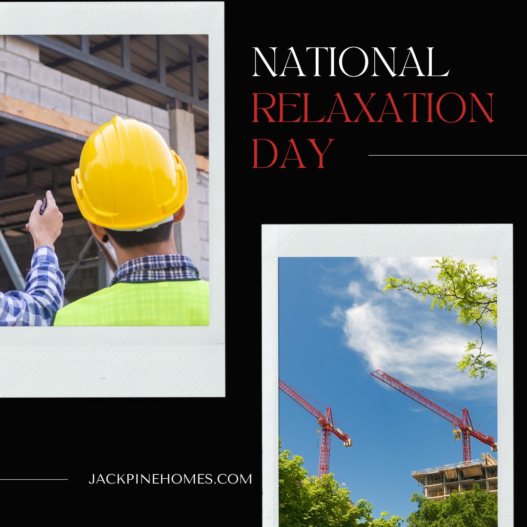 JackpineHomes's tweet image. Even the hardest workers deserve a break. This National Relaxation Day, take time to recharge and unwind—you’ve earned it!  Let us handle the construction management for you! #RelaxationDay #BuildingBalance #JackpineHomesLtd  #CommercialConstruction #ConstructionManagement