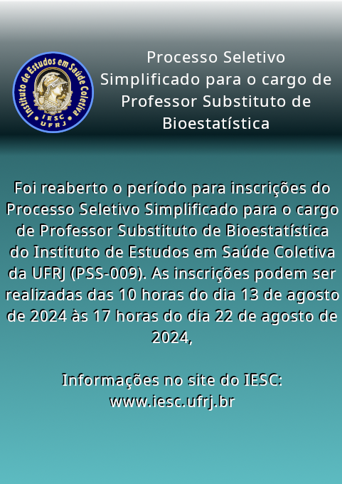 Instituto de Estudos em Saúde Coletiva (@iesc_ufrj) on Twitter photo 