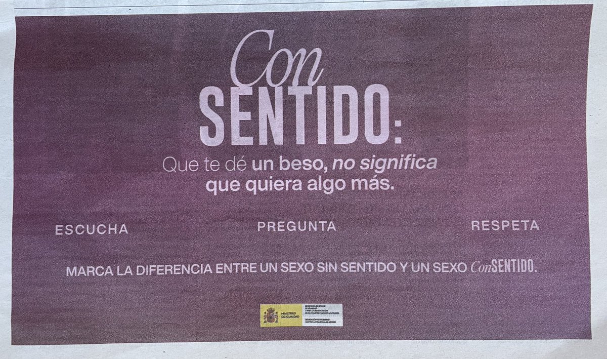 Garcio72's tweet photo. El Ministerio de “Igual da” patrocina esta #ComaAsesina 🙄
Cc @PatiOrtografico https://t.co/rs8FwYs21J