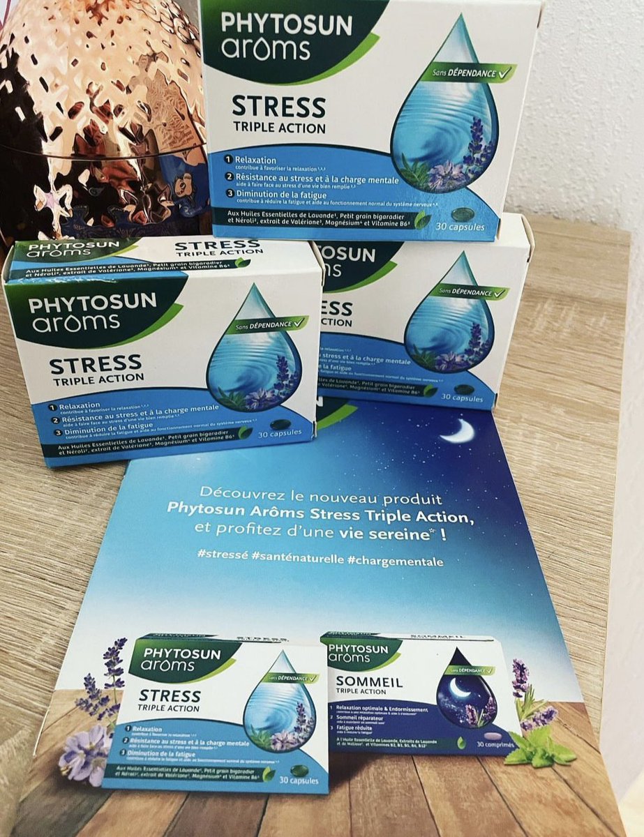 The_MarionC's tweet photo. Besoin d’une solution efficace contre le stress ? Les gélules phyrosun arôms stress sont idéale. une simple cure de 15 jours réduit déjà le stress de 50% et aide à mieux dormir. 

- produit offert 
#sampleo #Stressé #chargementale #santenaturelle https://t.co/yXjBCi99Ez