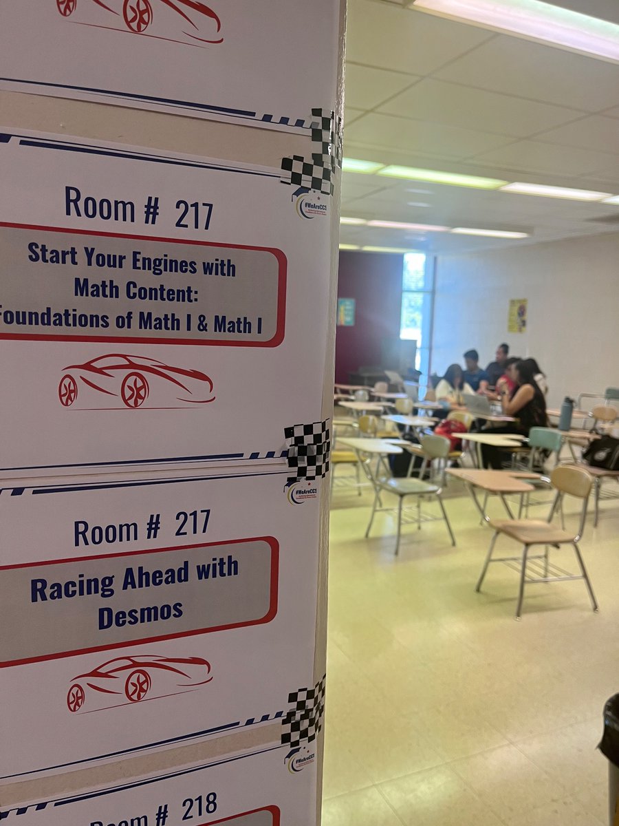 ReymarCambe's tweet photo. “Start your engine!”
Go Math 1 Squad! #CCS612Math
@CumberlandCoSch
@Shonette895
@WestoverHS https://t.co/KtplntoVmy