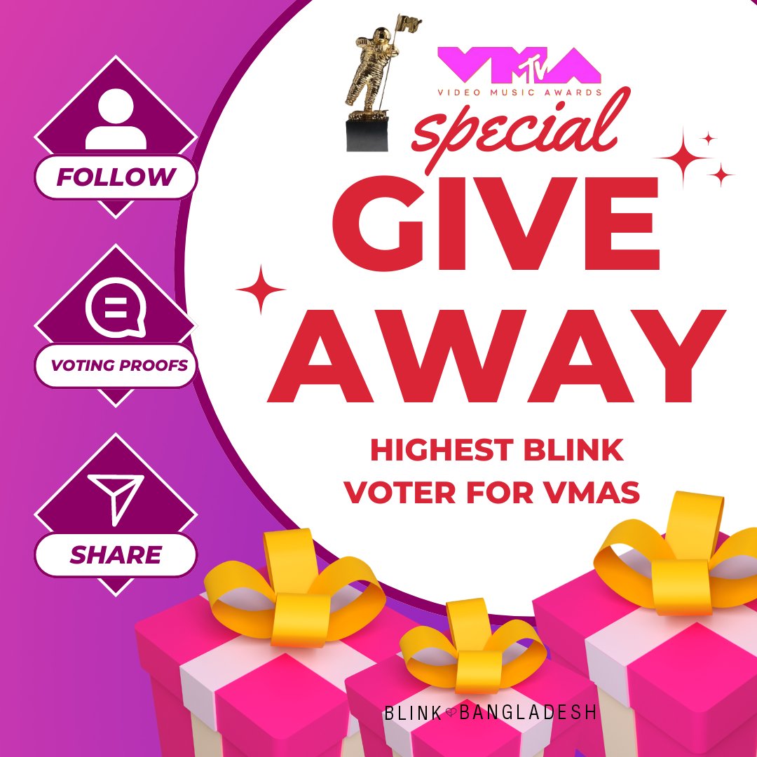 BlinkBDFB's tweet photo. 📣📣📣BIG GIVEAWAY ANNOUNCEMENT📣📣📣
যারা যারা এইবার লিসার জন্য VMAS ভোটিং করছো তাদের মধ্যে থেকে  রাঙ্ক অনুযায়ী ৩ জন সর্বোচ্চ ভোটার কে BLINK BANGLADESH এর পক্ষ থেকে আমাদের ব্ল্যাকপিংক এর টিশার্ট গিভওয়ে করা হবে। ভোটিং শেষ হওয়ার পর ভোটিং প্রুফস এর মাধ্যমে দেওয়া হবে GIVEWAY। https://t.co/2dKVb9rmmo