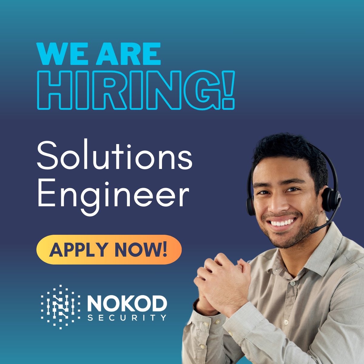 NokodSecurity's tweet photo. Are you passionate about AppSec and eager to make a difference in a dynamic startup environment? We’re looking for a Solution Engineer to join our innovative team at Nokod Security!

As a Solution Engineer, you’ll guide prospective customers through their journey with your technical pre-sales expertise.

We want to hear from you if you’re ready to take on this exciting challenge, thrive in a vibrant and positive work environment, and be part of a company revolutionizing the AppSec space!

Apply now! https://t.co/FoAKoquKcE

#AppSec #SolutionEngineer #TechJobs #JoinOurTeam #NokodSecurity #CareerOpportunity