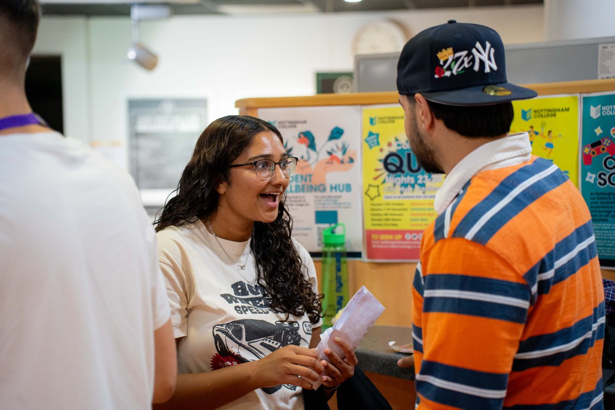 NottmCollege's tweet photo. We’ve had such an amazing morning celebrating our A Level students on results day! 🥳

Huge congratulations to everyone for all your hard work and on your results no matter what you achieved. 👏

Best of luck in the future, we know you’ll smash it! 💜

https://t.co/oSpJeUXcgL https://t.co/Px5ejkd2FE