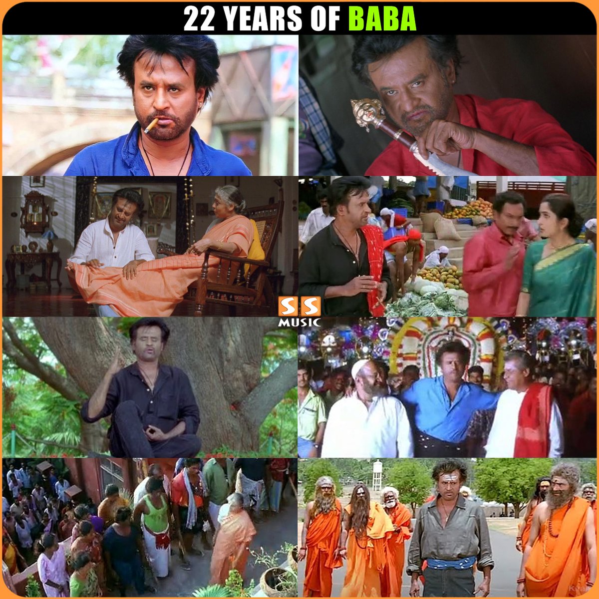 SSMusicTweet's tweet photo. Baba Counting Starts 😍🤘
.
Celebrating 22 Years of The Favourite of All Time #Baba ❤️
.
@rajinikanth @mkoirala @arrahman #SureshKrishna @Suresh_Krissna #Baba #22YearsofBaba #BabaMovie #49YearsofSuperstarRajinikanth #49YearsofRajinikanth #49YearsofRajinism #32YearsofARRahman #ARRahman #SSMusic