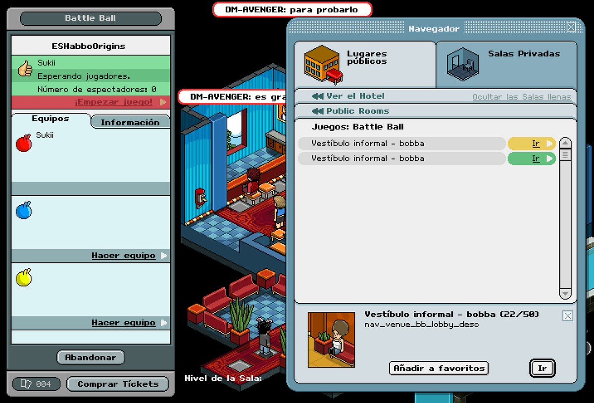 ¡Ya está aquí!
Battle Ball en <a href="/HabboOrigins/">Habbo Hotel: Origins</a> 🎊🎊🎊