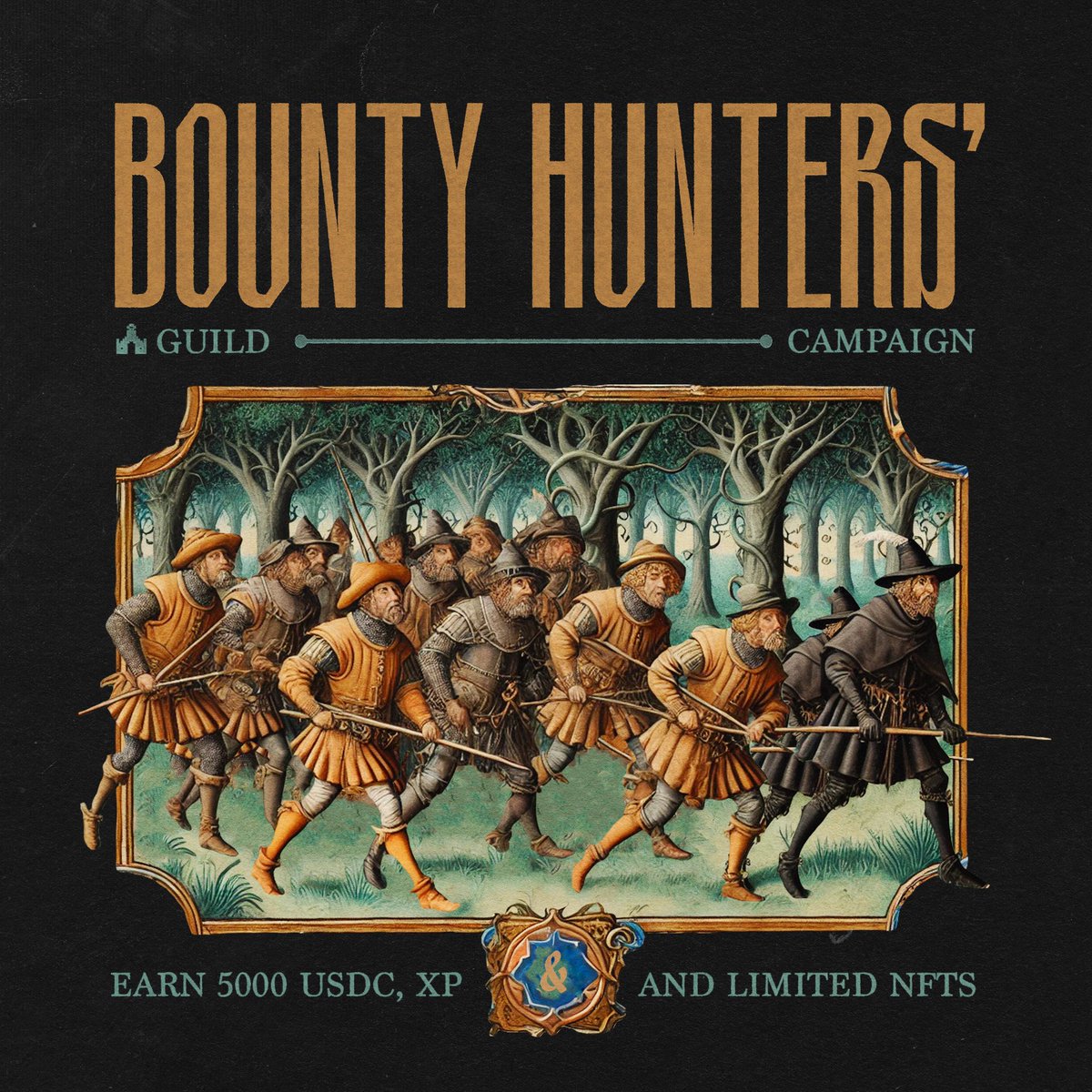 We're launching the Bounty Hunters' Guild campaign ⚔️

5000 USDC, Limited NFTs, XP, Gems and other rewards are up for grabs, start your adventure here:
guild.xyz/our-guild/boun…