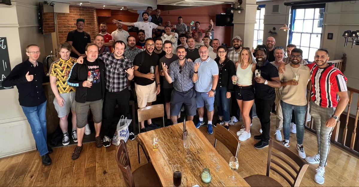 FPLNima's tweet photo. This time tomorrow hoping to be meeting lots of fellow #FPL addicts at @FPLMeets from 12pm onwards and walking over to @ff_fest together for the 3pm start.
Photos from prior GW1s. Check the pinned Meets post & join us for the big day if youโre around earlier than 3pm for Fest๐ https://t.co/Krxfmrg8Sv