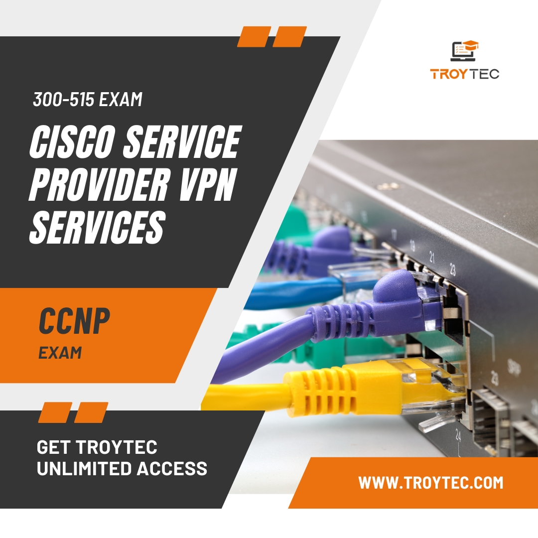 TroytecExam's tweet image. Dive into the world of Cisco Service Provider VPN Services with the CCNP 300-515 SPVI exam. Are you ready to elevate your networking skills?
@Troytecexam
#CiscoService #VPNServices #CCNPexam #ccnpdumps