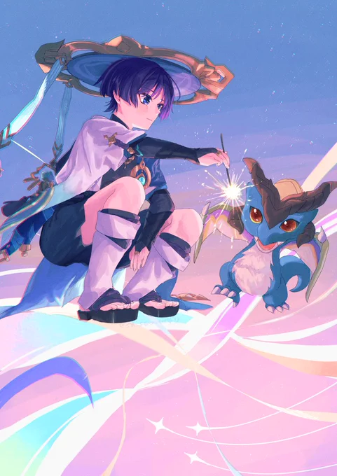 ちびドゥリンと放浪者くん #wanderer