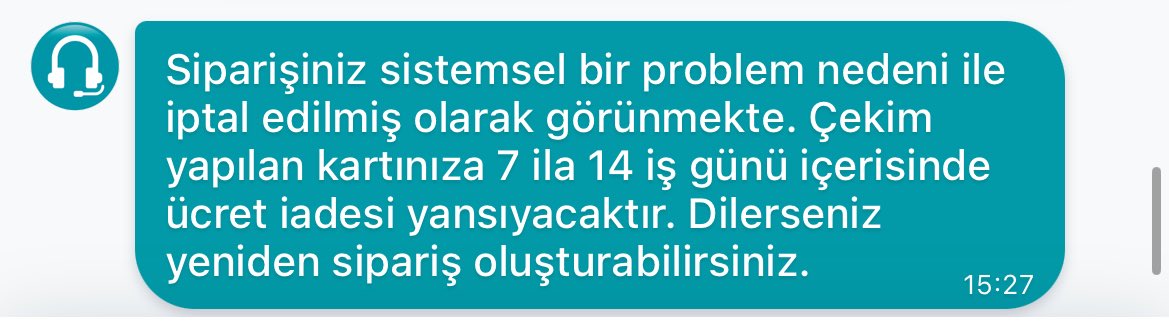 nursoyllu's tweet photo. Siparişi ben iptal etmeden iptal etmek ne demek ? @watsonsturkiye müşteri temsilcisi ile görüştüğümde aldığım cevap ise yeniden sipariş. Şaka mı yapıyorsunuz gerçekten yazık. @watsonsturkiye https://t.co/hpLkJ1k0Xn